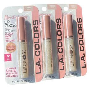 3x LA Colors Glazed LIP‎ MOISTURIZE FULL LIP SHINE LIPGLOSS